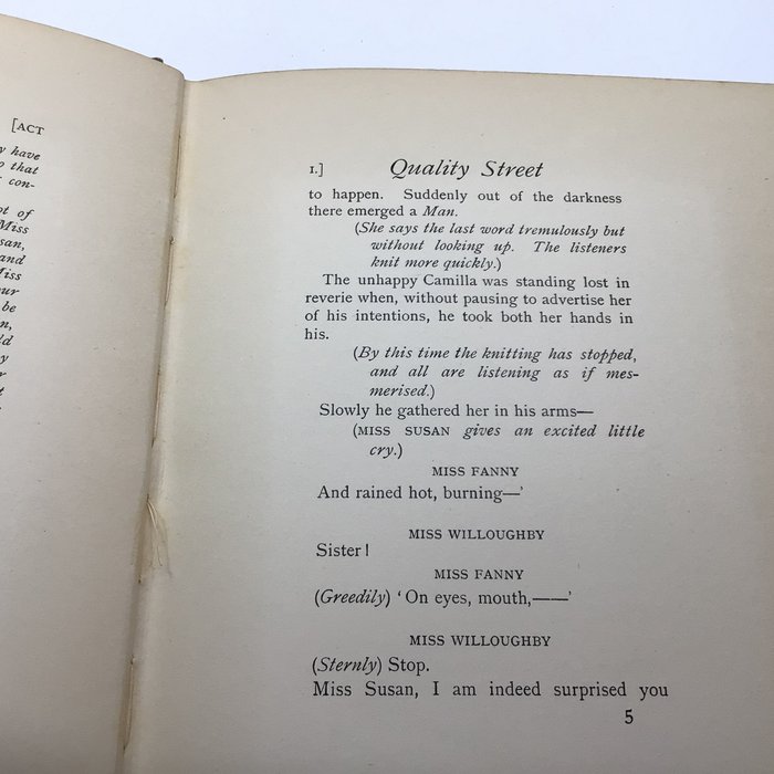 JM Barrie / Hugh Thomson (ill) - Quality Street a comedy in four acts - 1913