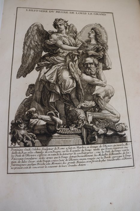 Claude François Menestrier - Histoire du règne de Louis le Grand par les médailles, emblèmes, devises, jetons, inscriptions, - 1699