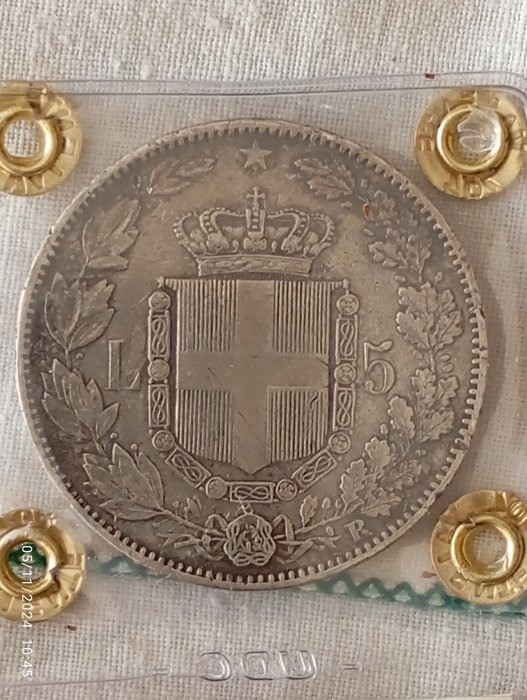 Italien, Kongerig Umberto I. 5 Lire 1878