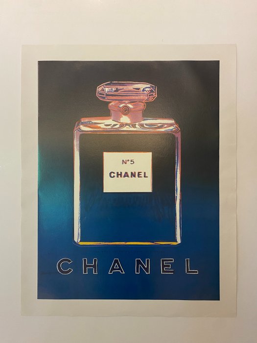 Andy Warhol - Chanel n. 5: Purple/Blue (linen backed on canvas) - 1990‹erne