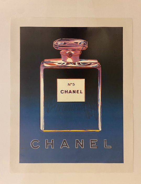 Andy Warhol - Chanel n. 5: Purple/Blue (linen backed on canvas) - 1990‹erne