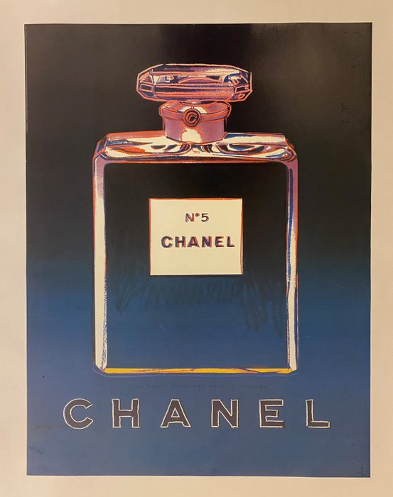 Andy Warhol - Chanel n. 5: Purple/Blue (linen backed on canvas) - 1990‹erne