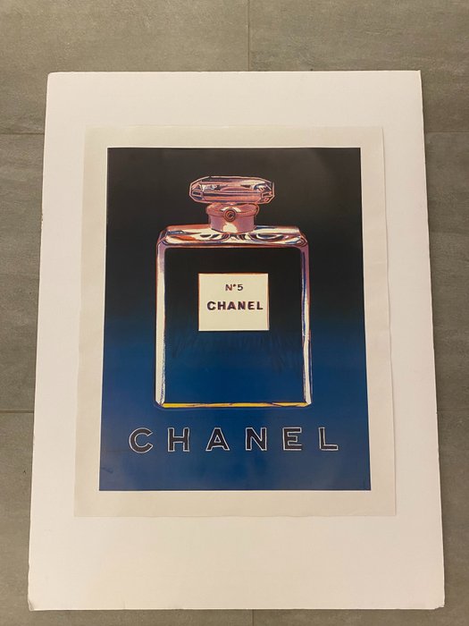 Andy Warhol - Chanel n. 5: Purple/Blue (linen backed on canvas) - 1990‹erne