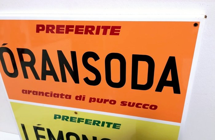 Oransoda Lemonsoda - Reklameplakat - Jern