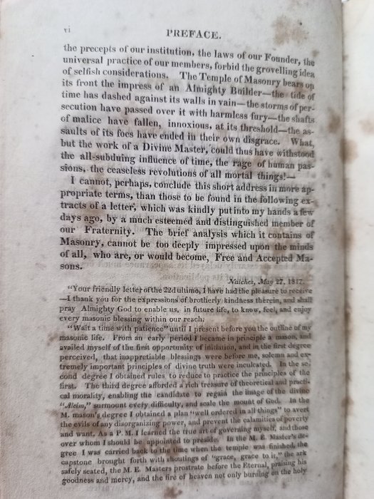 Samuel Cole - The Freemasons' Library and General Ahiman Rezon: Containing a Delineation of the True Principles - 1826