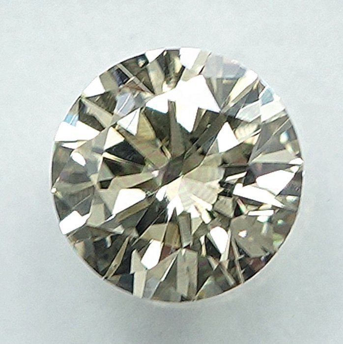 1 pcs Diamant  (Naturfarvet)  - 0.50 ct - Light Brunlig Gul - SI1 - International Gemological Institute (IGI)