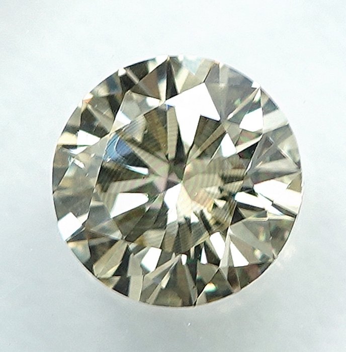 1 pcs Diamant  (Naturfarvet)  - 0.50 ct - Light Brunlig Gul - SI1 - International Gemological Institute (IGI)