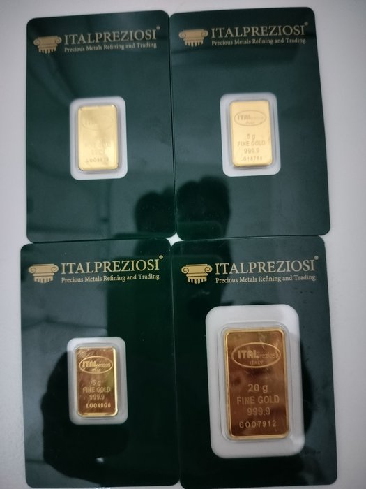 35 gram - Guld 999 - Italpreziosi - Forseglet  Med certifikat  (Ingen mindstepris)