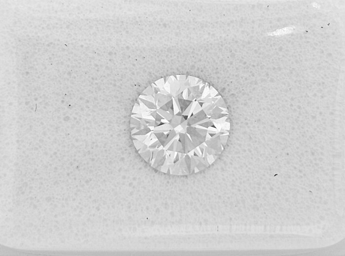 1 pcs Diamant  (Natur)  - 1.04 ct - Rund - F - VS2 - Gemewizard Gemological Laboratory (GWLab)