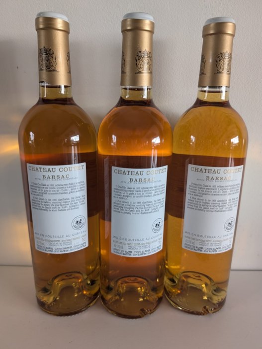 2018 Château Coutet - Sauternes 1er Grand Cru Classé - 3 Flasker (075 L)