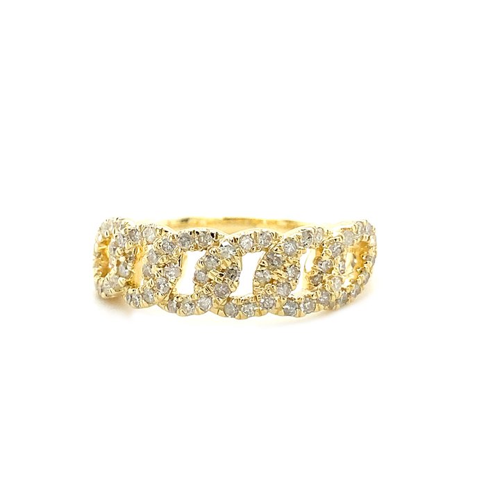 Ingen mindstepris - Ring - 14 karat Gulguld -  0.37ct. tw. Diamant (Natur)