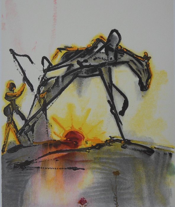 Salvador Dali (1904-1989) - Le cheval de labeur