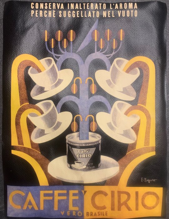 Depero Fortunato - Caffè Cirio - 1980‹erne