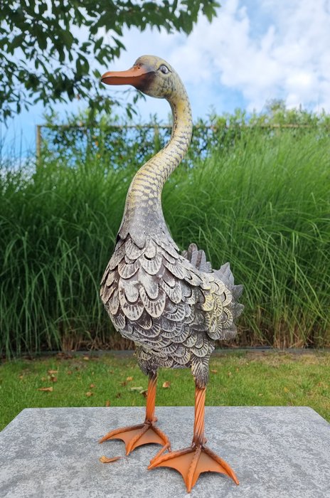 Statuette - Lifelike Duck - Metal