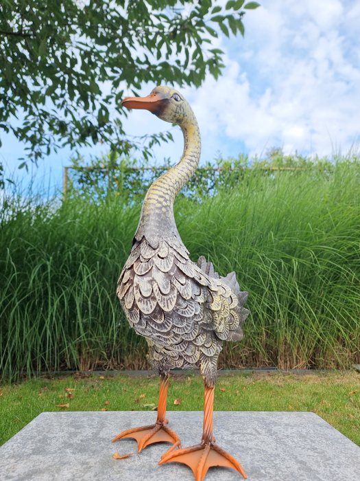 Statuette - Lifelike Duck - Metal