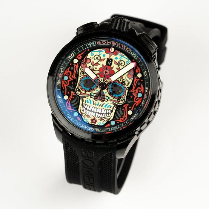 Bomberg - Bolt-68 Heritage Sugar Skull Limited Edition Watch  - BRAND NEW - BS45CHPBA.060-5.12 - Mænd - 2011-nu