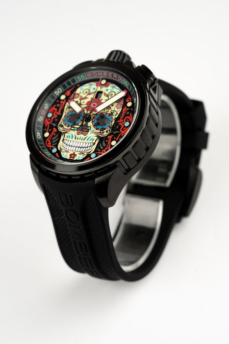 Bomberg - Bolt-68 Heritage Sugar Skull Limited Edition Watch  - BRAND NEW - BS45CHPBA.060-5.12 - Mænd - 2011-nu