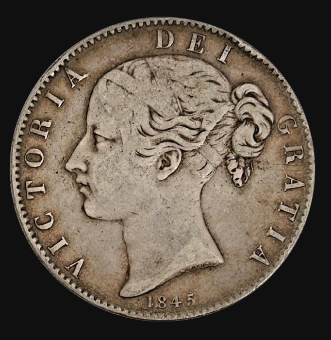 Storbritannien. Victoria (1837-1901). Crown 1845  (Ingen mindstepris)