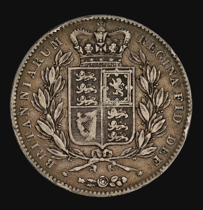 Storbritannien. Victoria (1837-1901). Crown 1845  (Ingen mindstepris)