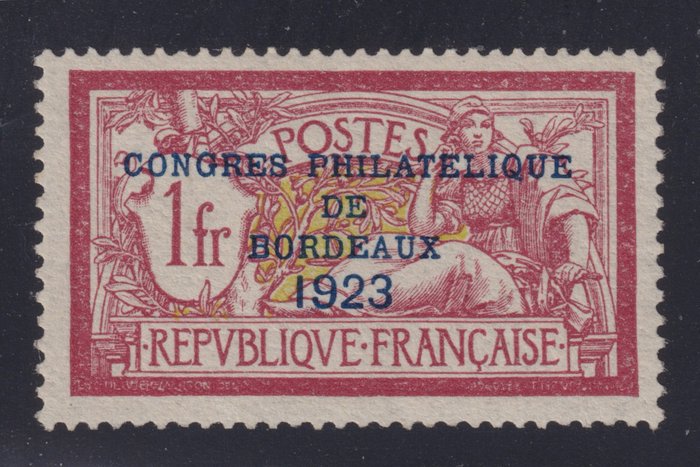 Frankrig 1923 - Bordeaux-udstilling nr. 182, god centrering, Ny **, GNO - Yvert