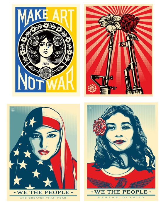 Shepard Fairey (OBEY) (1970) - OBEY Social Justice Poster Collection