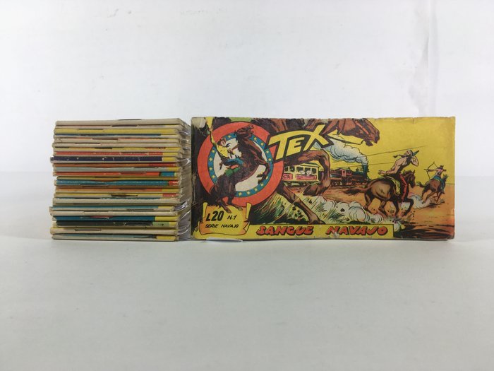 Serie Navajo - Strisce Tex 28a 1/28 completa - 28 Complete series - Første udgave - 1961/1962