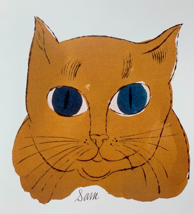 Andy Warhol - Cat Sam Gold - Print - 36 x 28 cm - 1980‹erne