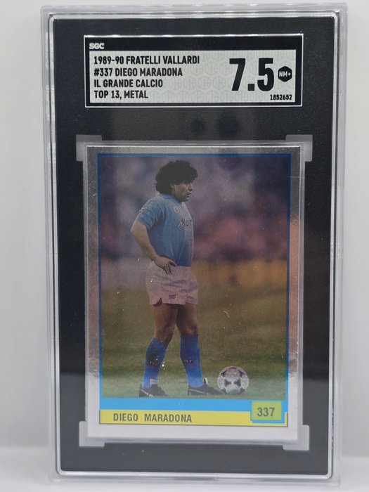 1989/90 Vallardi Il Grande Calcio Diego Maradona #337 SGC 7.5 - 1 Graded card