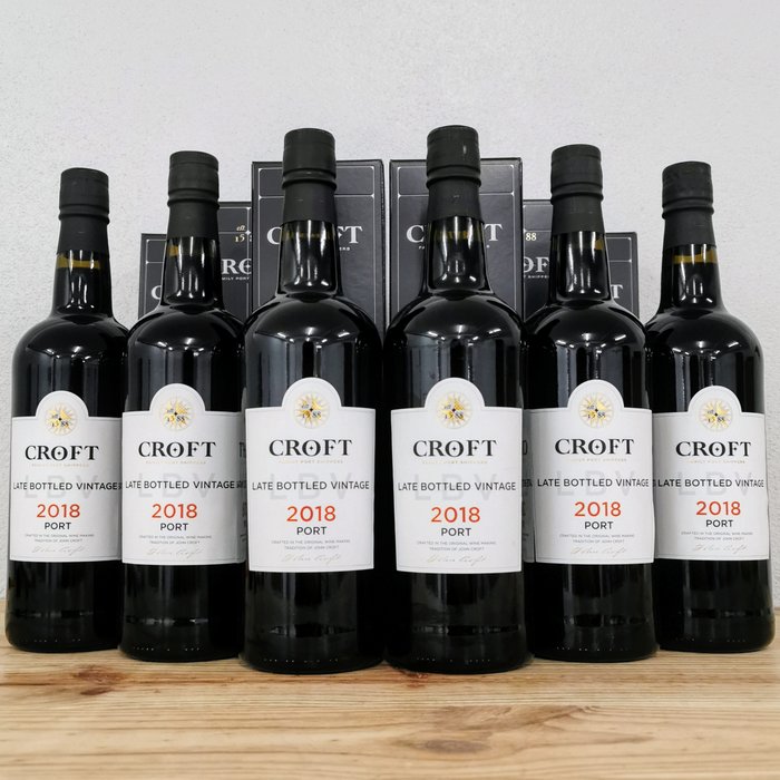 2018 Croft - Late Bottled Vintage Port -  Porto  - 6 Flasker (0,75 L)