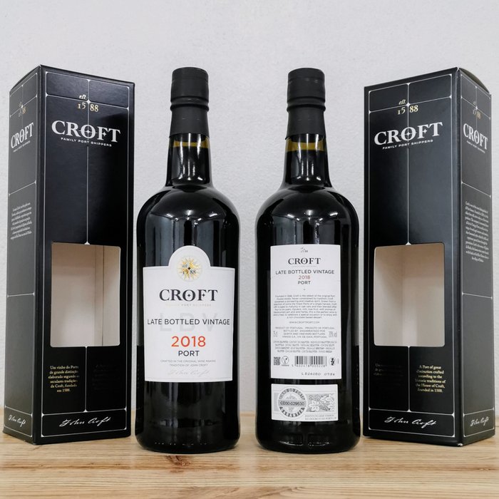 2018 Croft - Late Bottled Vintage Port -  Porto  - 6 Flasker (0,75 L)