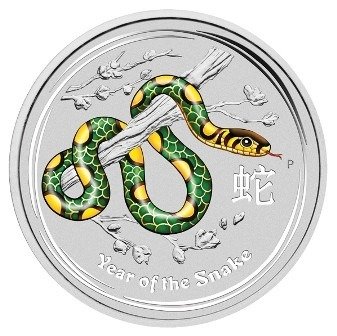 Australien 2 Dollars 2013 Year of the Snake 2 Oz (999)