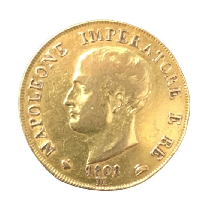 Italien. Napoléon Ier. 40 Lires 1808