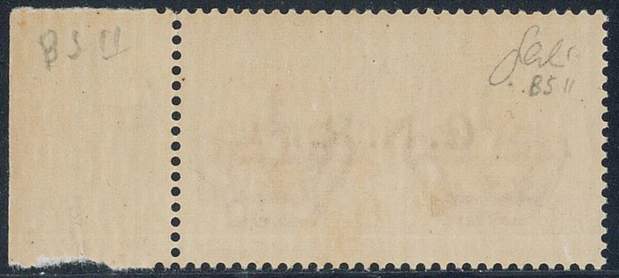 R.S.I. 1944 - Express 2,50 lire tillæg. G.N.R. Brescia-udgave af anden type n. 20/II. Cilio Cert.