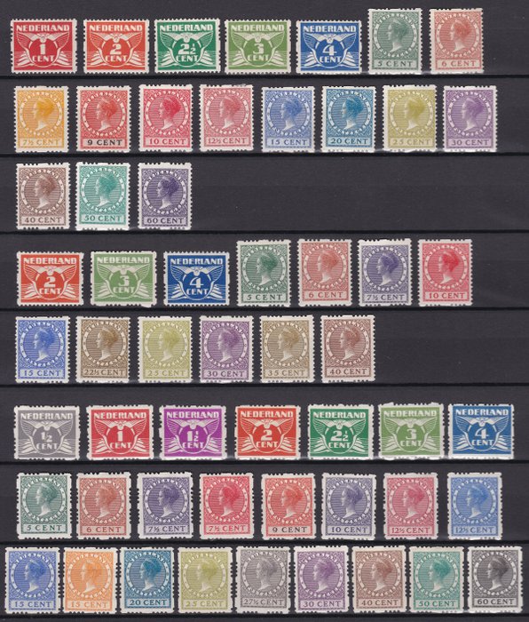 Holland 1925/1933 - Samling af rulletænder - NVPH  R1/R101