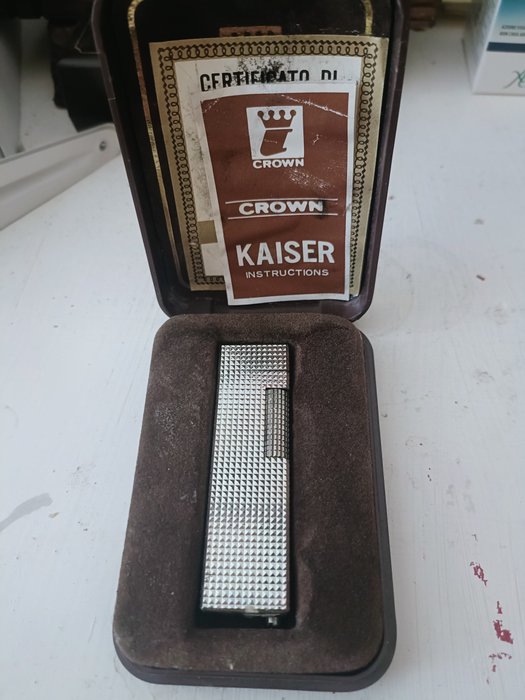 Crown Kaiser - Lommelighter - Stål (rustfrit)