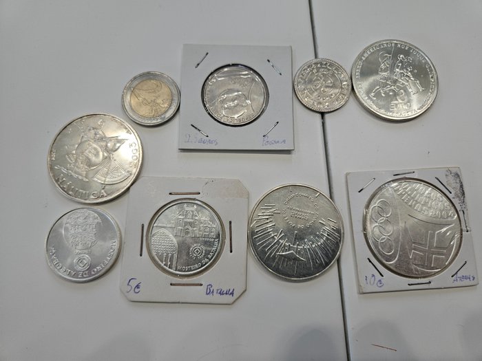 Portugal. Euro 2003/2009 (9 moedas)  (Ingen mindstepris)