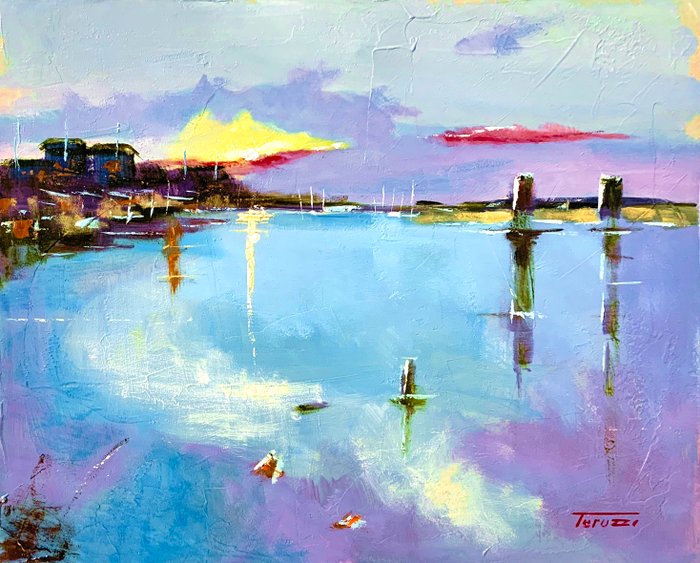 Fausto Teruzzi (1958) - Astratto (Paesaggio marina)