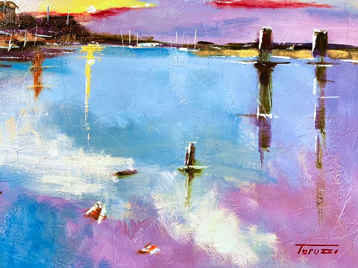 Fausto Teruzzi (1958) - Astratto (Paesaggio marina)