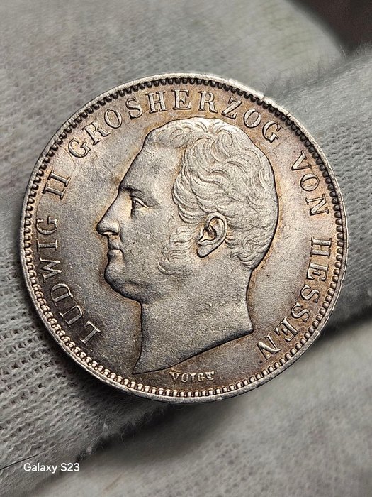 Tyskland Hessen-Darmstadt Ludwig II (1830-1848) 1/2 Gulden 1838  (Ingen mindstepris)