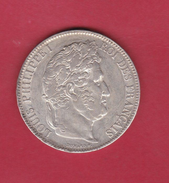 Frankrig Ludvig-Filip 1 (1830-1848) 5 Francs 1837-A Paris  (Ingen mindstepris)