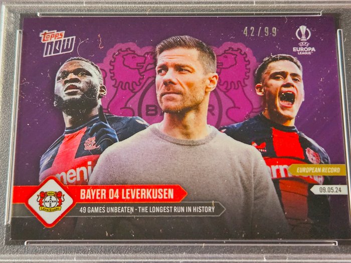 2023/24 Topps Now UEL Bayer 04 Leverkusen #42 Purple /99 PSA 10 - 1 Graded card