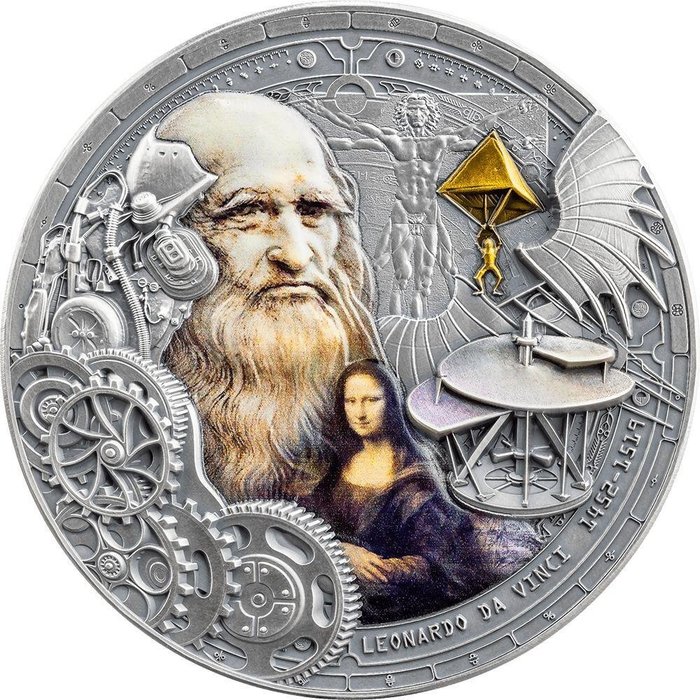 Cameroun. 2000 Francs 2023 "Leonardo Da Vinci, Futurists of the Past"