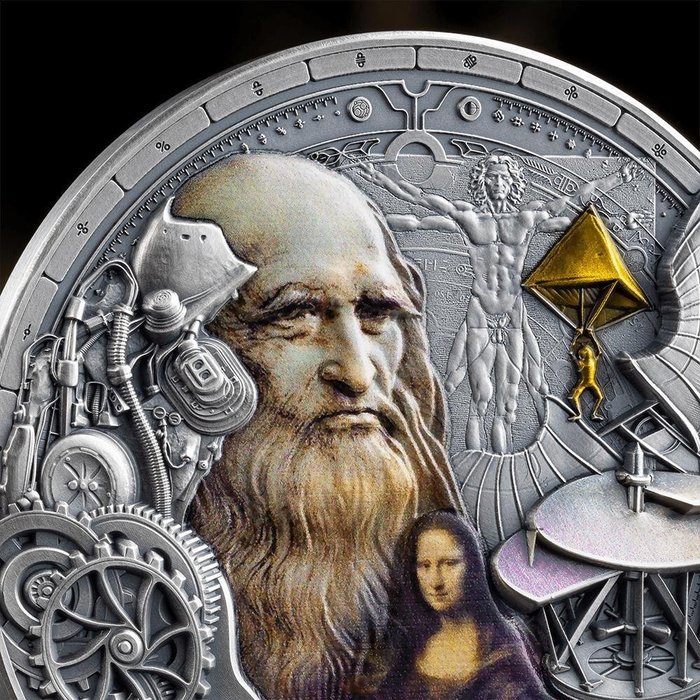 Cameroun. 2000 Francs 2023 "Leonardo Da Vinci, Futurists of the Past"