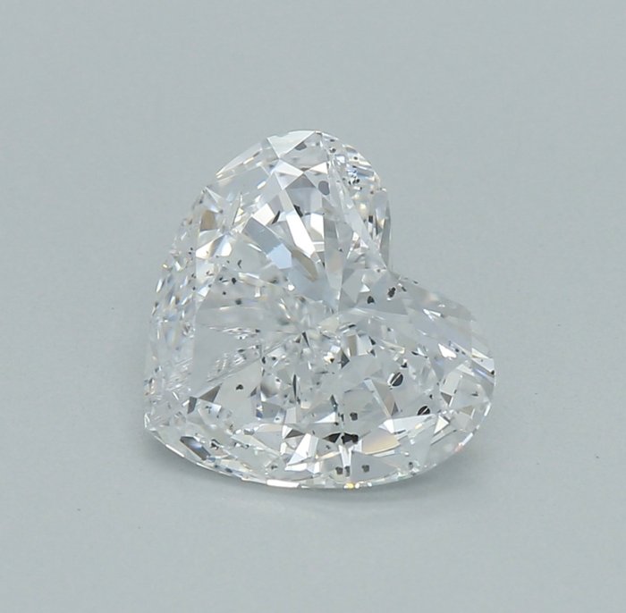 1 pcs Diamant  (Natur)  - 0.70 ct - Hjerte - D (farveløs) - SI2 - Gemological Institute of America (GIA)