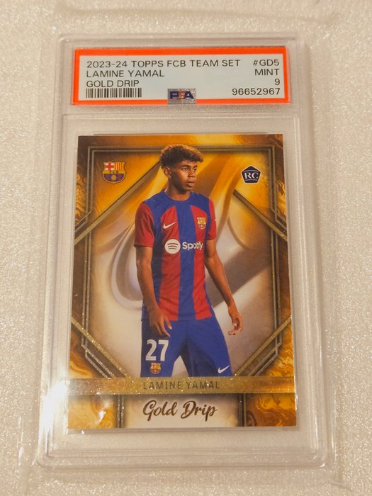 2023 Topps Funset Fc Barcelona Lamine Yamal #GD-5 PSA 9 - 1 Graded card