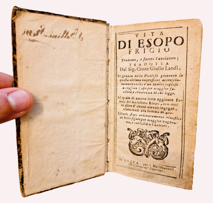 Landi - Vita e Favole di Esopo Frigio - 1650