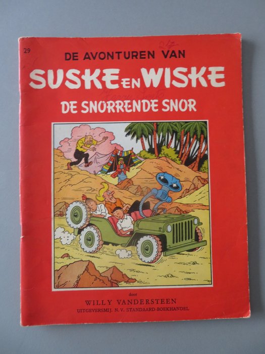 Suske en Wiske - De Snorrende Snor  1ste druk 1957 - 1 Album - Første udgave - 1957