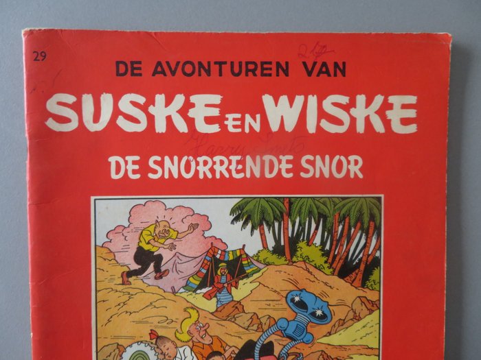 Suske en Wiske - De Snorrende Snor  1ste druk 1957 - 1 Album - Første udgave - 1957