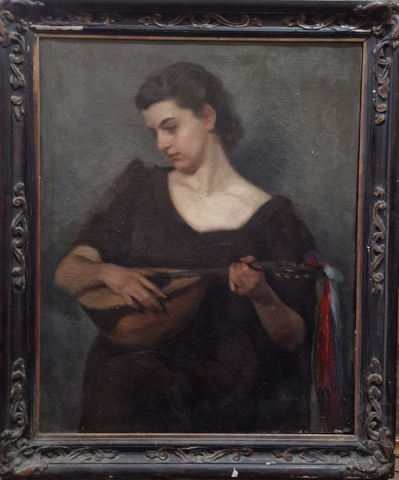 Filadelfo Simi (1849-1923) - Donna con mandolino