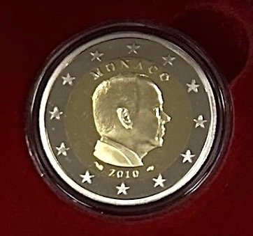 Monaco 2 Euro 2010 "Albert II" Proof  (Ingen mindstepris)